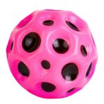 Minge Saltareata Hiperelastica, Embo, Space Moon Ball foarte Elastica, Antistress pentru Copii, Diametru 66 mm, Roz