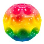 Minge Saltareata Hiperelastica, Embo, Space Moon Ball foarte Elastica, Antistress pentru Copii, Diametru 66 mm, Multicolor Galben