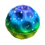Minge Saltareata Hiperelastica, Embo, Space Moon Ball foarte Elastica, Antistress pentru Copii, Diametru 66 mm, Multicolor Verde