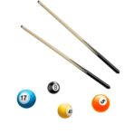 Mini Masa de Biliard pentru Copii, Embo, Durabil, Usor de Transportat, 2 Tacuri, 16 Bile, 69x37x60 cm - imagine 5