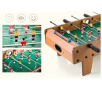 Mini Masa de Fotbal cu Teren si 18 Jucatori Embo, 6 Manere, cu Tablou pentru Scor, din Metal, Lemn si ABS, 50 x 25 x 16 cm, cu Picioruse, pentru copii/adulti - imagine 3