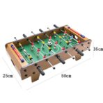Mini Masa de Fotbal cu Teren si 18 Jucatori Embo, 6 Manere, cu Tablou pentru Scor, din Metal, Lemn si ABS, 50 x 25 x 16 cm, cu Picioruse, pentru copii/adulti - imagine 7
