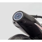 Motocicleta Electrica cu 2 Roti Mari si 2 Roti Ajutatoare, Embo, Acumulator Incarcare, Anti-Rasturnare, Lumini, Muzica, Motor:380, Baterie 6V4.5, 41.5x70x34 cm, 4.5 Kg, 3 Ani+, Alb Negru - imagine 4