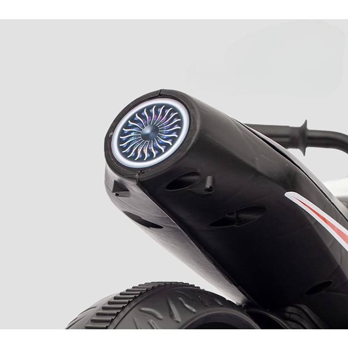 motocicleta-electrica-cu-2-roti-mari-si-2-roti-ajutatoare-flippy-acumulator-incarcare-anti-rasturnar-671127c076ccb Motocicleta Electrica cu 2 Roti Mari si 2 Roti Ajutatoare, Embo, Acumulator Incarcare, Anti-Rasturnare, Lumini, Muzica, Motor:380, Baterie 6V4.5, 41.5x70x34 cm, 4.5 Kg, 3 Ani+, Verde Negru - imagine 4