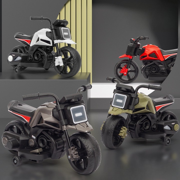 motocicleta-electrica-cu-2-roti-mari-si-2-roti-ajutatoare-flippy-acumulator-incarcare-anti-rasturnar-671127c092429 Motocicleta Electrica cu 2 Roti Mari si 2 Roti Ajutatoare, Embo, Acumulator Incarcare, Anti-Rasturnare, Lumini, Muzica, Motor:380, Baterie 6V4.5, 41.5x70x34 cm, 4.5 Kg, 3 Ani+, Verde Negru - imagine 6