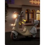 Motocicletă Electrică cu 3 Roți pentru Copii Embo, Anti-Răsturnare, Lumini și Sunete, Baterie 6V 7Ah, Telecomandă, 95×67×36 cm, Bej - imagine 6