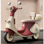 Motocicletă Electrică cu 3 Roti, Embo, Acumulator Încarcare, Anti-Rasturnare, Lumini, Sunete, Baterie 6V 7Ah, Telecomanda, 95x67x36cm, Rosu - imagine 3