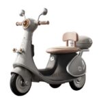 Motocicletă Electrică cu 3 Roti, Embo, Acumulator Încarcare, Anti-Rasturnare, Lumini, Sunete, Baterie 6V 7Ah, Telecomanda, 95x67x36cm, Gri