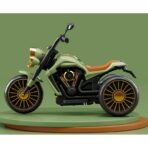 Motocicleta Electrica Embo, cu Acumulator,  Bluetooth, Sistem Anti-Rasturnare, Sistem de Lumini si Sunet, 1-8 Ani, 93 x 48 x 63 cm, Verde - imagine 3