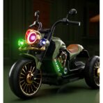 Motocicleta Electrica Embo, cu Acumulator,  Bluetooth, Sistem Anti-Rasturnare, Sistem de Lumini si Sunet, 1-8 Ani, 93 x 48 x 63 cm, Verde - imagine 4