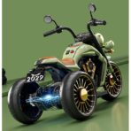 Motocicleta Electrica Embo, cu Acumulator,  Bluetooth, Sistem Anti-Rasturnare, Sistem de Lumini si Sunet, 1-8 Ani, 93 x 48 x 63 cm, Verde - imagine 6