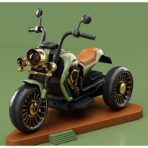 Motocicleta Electrica Embo, cu Acumulator,  Bluetooth, Sistem Anti-Rasturnare, Sistem de Lumini si Sunet, 1-8 Ani, 93 x 48 x 63 cm, Verde - imagine 7