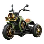 Motocicleta Electrica Embo, cu Acumulator,  Bluetooth, Sistem Anti-Rasturnare, Sistem de Lumini si Sunet, 1-8 Ani, 93 x 48 x 63 cm, Verde - imagine 8