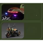 Motocicleta Electrica Embo, cu Acumulator,  Bluetooth, Sistem Anti-Rasturnare, Sistem de Lumini si Sunet, 1-8 Ani, 93 x 48 x 63 cm, Verde - imagine 10