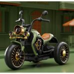 Motocicleta Electrica Embo, cu Acumulator,  Bluetooth, Sistem Anti-Rasturnare, Sistem de Lumini si Sunet, 1-8 Ani, 93 x 48 x 63 cm, Verde - imagine 12