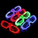 Ochelari de Petrecere cu LED, Embo, Model Neon, din Plastic, 3 Moduri de Iluminat, Marime Universala, Multicolor - imagine 3