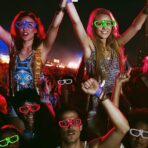 Ochelari de Petrecere cu LED, Embo, Model Neon, din Plastic, 3 Moduri de Iluminat, Marime Universala, Multicolor - imagine 7