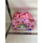 Geantă Frigorifică, Embo, cu Desene Animat 3D, Portabilă pentru Copii, de Prânz, din Pânză Oxford, 27.5x18x20 cm, Model Unicorn, Roz - imagine 2