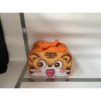 Geantă Frigorifică, Embo, cu Desene Animat 3D, Portabilă pentru Copii, de Prânz, din Pânză Oxford, 27.5x18x20 cm, Model Tigru, Portocaliu - imagine 2