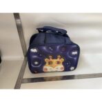 Geantă Frigorifică, Embo, cu Desene Animat 3D, Portabilă pentru Copii, de Prânz, din Pânză Oxford, 27.5x18x20 cm, Model Cerb, Albastru - imagine 2