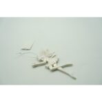 Ornament brad de Craciun, Perlat, in forma de Inger, 8 cm x 14 cm, Plastic, Embo - imagine 5