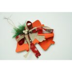 Ornament brad, Embo, Clopotei, Rosu, Lucios, 15*15CM, Acril, Interior/ Exterior - imagine 2
