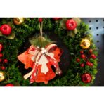 Ornament brad, Embo, Clopotei, Rosu, Lucios, 15*15CM, Acril, Interior/ Exterior - imagine 4