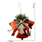 Ornament brad, Embo, Clopotei, Rosu, Lucios, 15*15CM, Acril, Interior/ Exterior - imagine 6