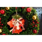 Ornament brad, Embo, Clopotei, Rosu, Lucios, 15*15CM, Acril, Interior/ Exterior - imagine 9