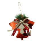 Ornament brad, Embo, Clopotei, Rosu, Lucios, 15*15CM, Acril, Interior/ Exterior