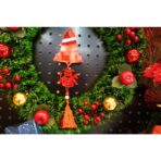 Ornament brad, Embo, Clopotel, Om de zapada, Rosu, Lucios, 10*28CM, Acril, Interior/ Exterior - imagine 2