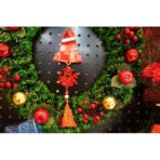 Ornament brad, Embo, Clopotel, Om de zapada, Rosu, Lucios, 10*28CM, Acril, Interior/ Exterior - imagine 7