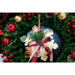 Ornament brad, Embo, Fulg de nea, Auriu, Lucios, 16*16CM, Acril, Interior/ Exterior - imagine 2