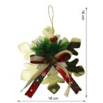 Ornament brad, Embo, Fulg de nea, Auriu, Lucios, 16*16CM, Acril, Interior/ Exterior - imagine 6