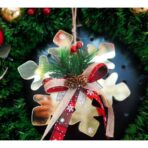 Ornament brad, Embo, Fulg de nea, Auriu, Lucios, 16*16CM, Acril, Interior/ Exterior - imagine 7