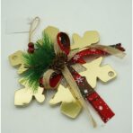 Ornament brad, Embo, Fulg de nea, Auriu, Lucios, 16*16CM, Acril, Interior/ Exterior - imagine 10