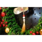 Ornament brad, Embo, Gheata, Auriu, Lucios, 10*25CM, Acril, Interior/ Exterior - imagine 4