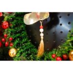 Ornament brad, Embo, Gheata, Auriu, Lucios, 10*25CM, Acril, Interior/ Exterior - imagine 9