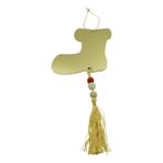 Ornament brad, Embo, Gheata, Auriu, Lucios, 10*25CM, Acril, Interior/ Exterior