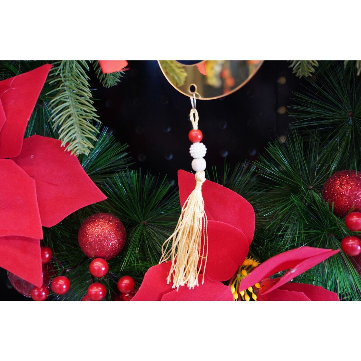 Ornament brad, Embo, Luna, Auriu, Lucios, 10*25CM, Acril, Interior/ Exterior - imagine 3