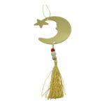 Ornament brad, Embo, Luna, Auriu, Lucios, 10*25CM, Acril, Interior/ Exterior