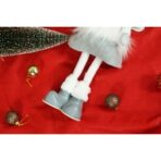 Ornament de Craciun ingeras, Embo, alb/gri, textil, 53 cm - imagine 10