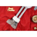 Ornament de Craciun spiridus, Embo, gri/alb, textil, 80 cm - imagine 9