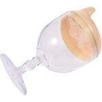 Pahar din Plastic Transparent cu Picior, Embo, pentru Copii, 14 x 7.7 cm, cu Cioc Antiscurgere, + 3 Ani, Fara Maner, Galben - imagine 8