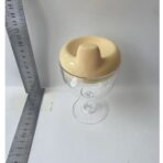 Pahar din Plastic Transparent cu Picior, Embo, pentru Copii, 14 x 7.7 cm, cu Cioc Antiscurgere, + 3 Ani, Fara Maner, Galben - imagine 9