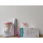 Pahar din silicon, cu capac si pai, pentru copii, Embo, anti-cadere, compartiment pentru fructe/ceai/gheata, rezistent la temperaturi inalte, 500ml, Roz, 14.5x8.8x20 cm - imagine 7