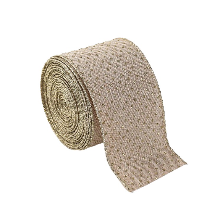 panglica-de-craciun-pentru-decor-brad-flippy-panglica-decorativa-de-craciun-pentru-funde-imprimeu-pu-main-68c15a16b1791 Panglica de Craciun pentru Decor Brad, Embo, Panglica Decorativa de Craciun pentru Funde, Imprimeu Puncte Aurii, 200 x 6.3 m, Khaki - imagine 1