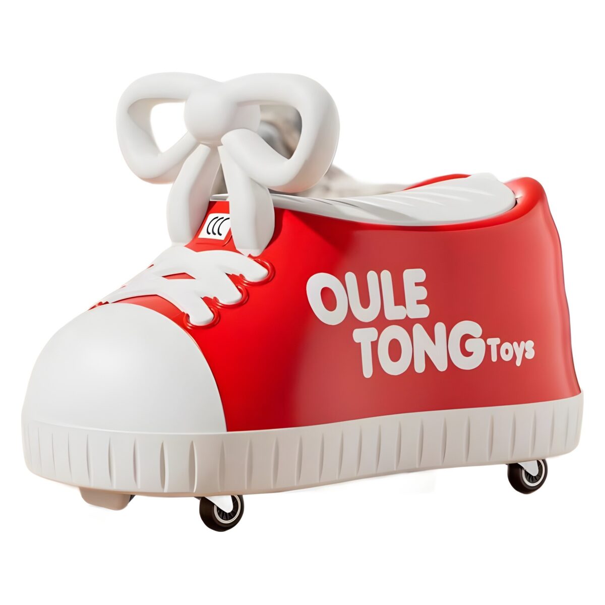 Masina pentru Copii, Embo, Model Pantof, 4 Roti, 1-6 ani, Cutie de Depozitare, din ABS, 48 x 27 x 34 cm, Rosu - imagine 2