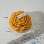 Lumanare Parfumata, Embo, Model Trandafir, Ardere 10h, 70 g, 7.5 x 3.5 cm, Parfum de Citrice, Portocaliu - imagine 5