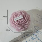 Lumanare Parfumata, Embo, Model Trandafir, Ardere 10h, 70 g, 7.5 x 3.5 cm, Parfum de Lavanda, Lila - imagine 4